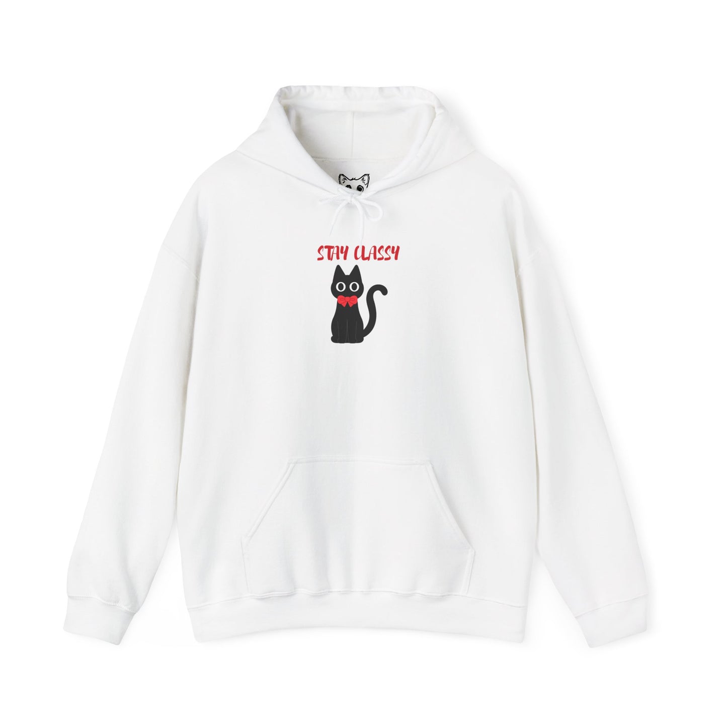 Stay Classy Tuxedo Cat Hoodie