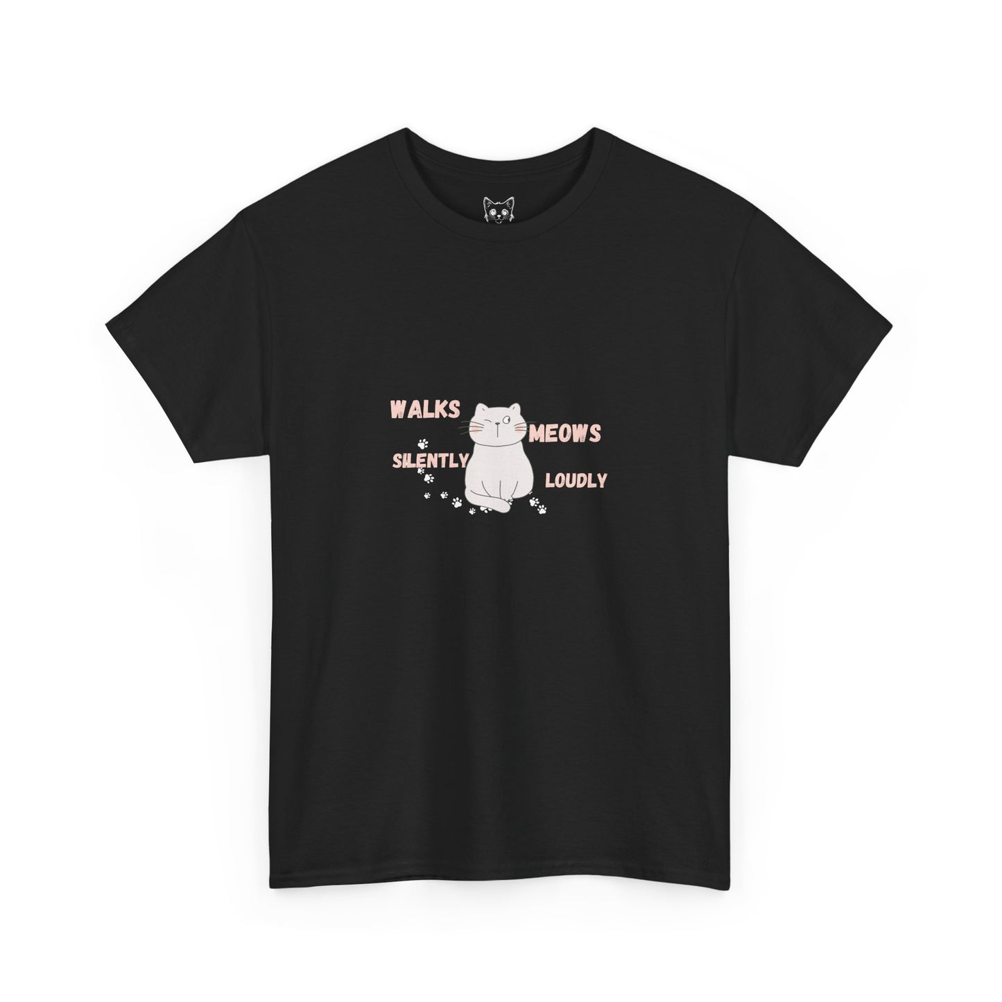 Cat cute meows loudly Tee