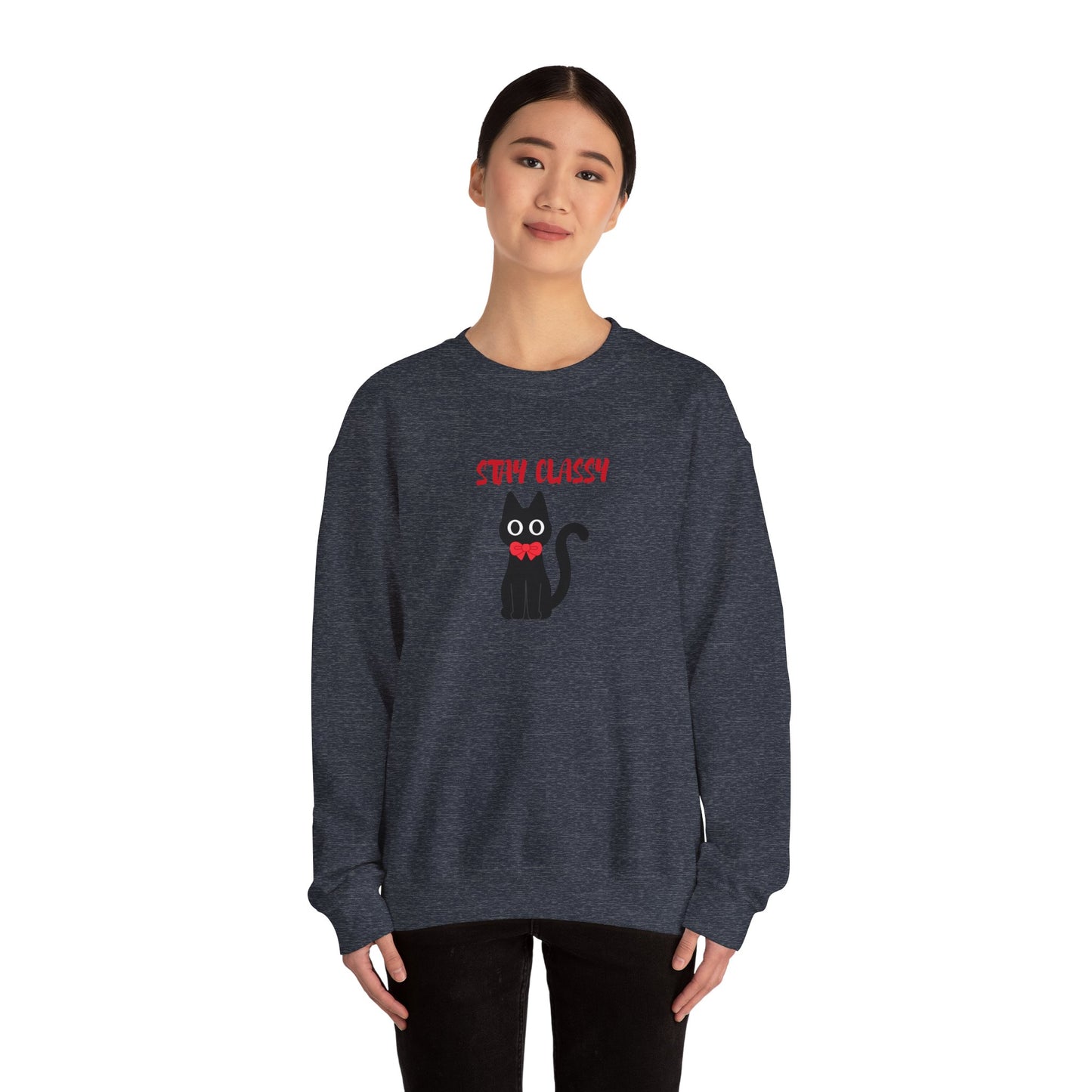 Stay Classy Tuxedo Cat Sweater