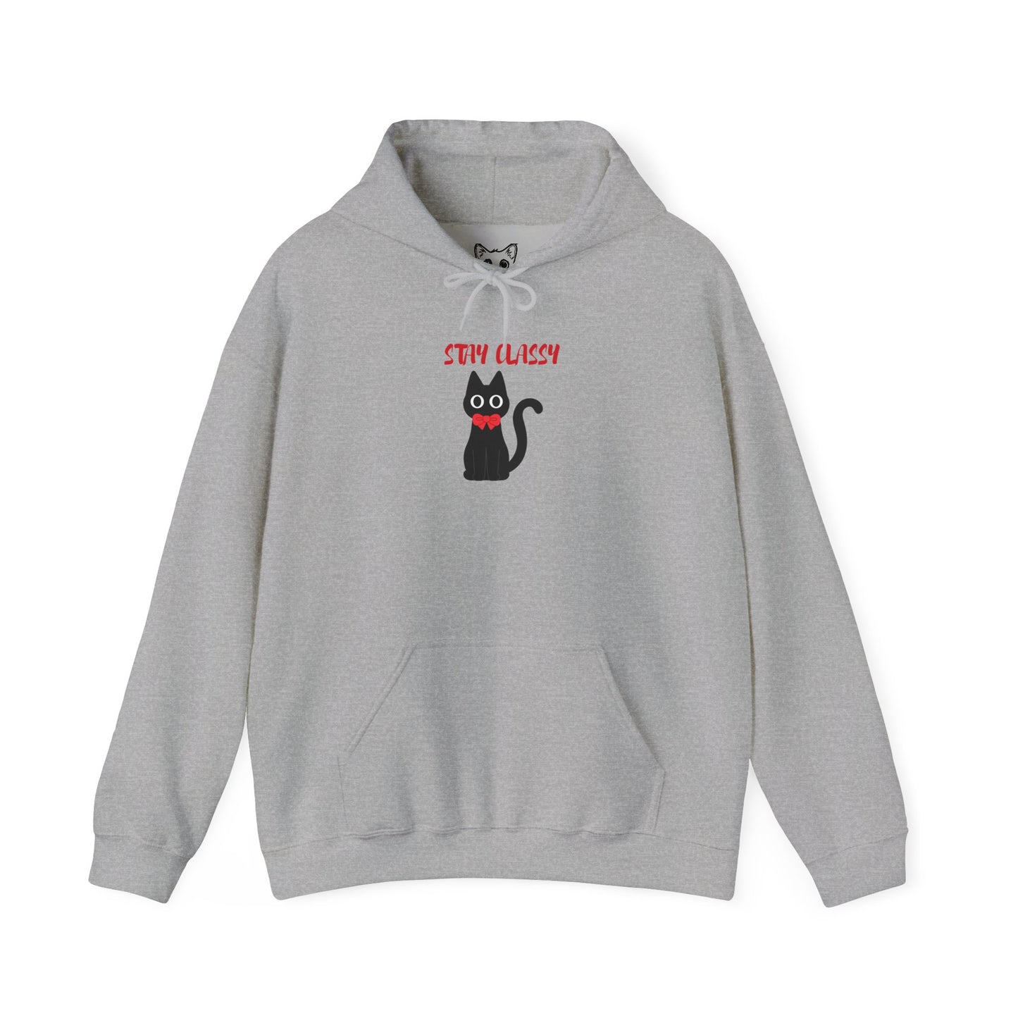 Stay Classy Tuxedo Cat Hoodie