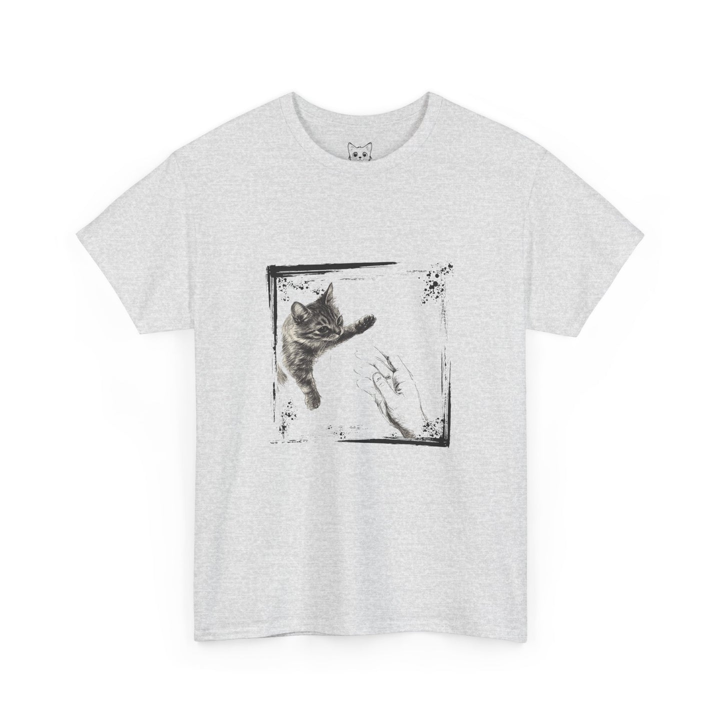 Cat reaching out t shirt