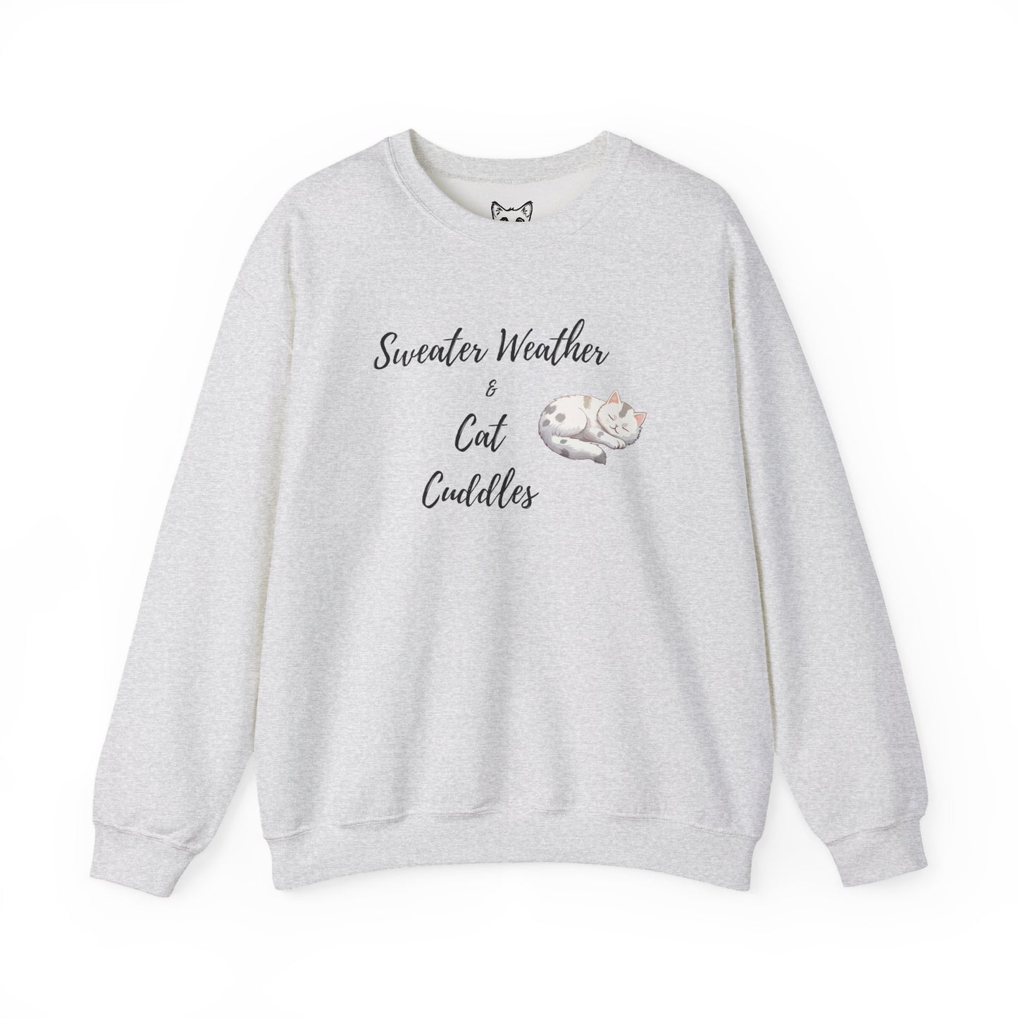 Cat cuddles sweater