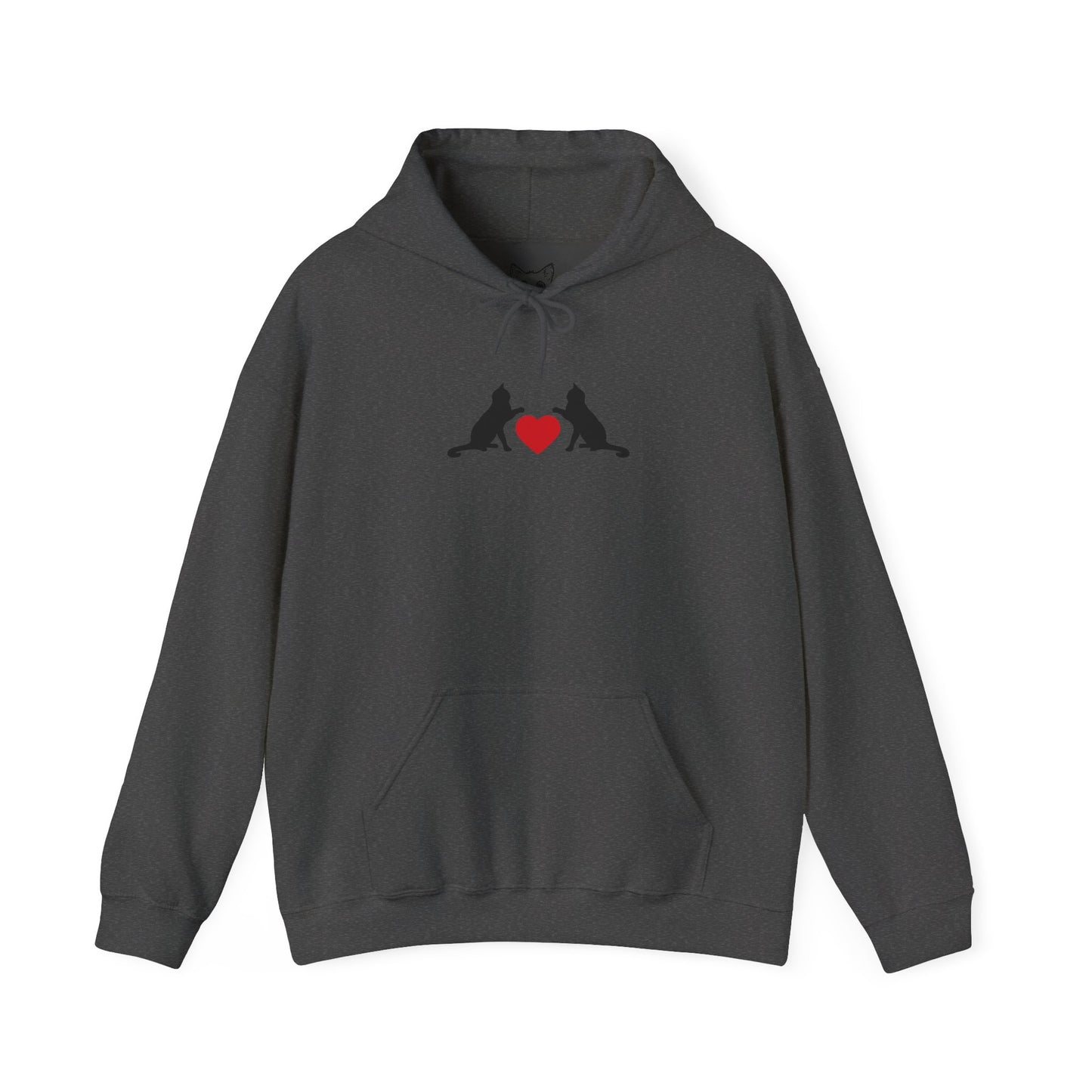 Black cat love Hoodie