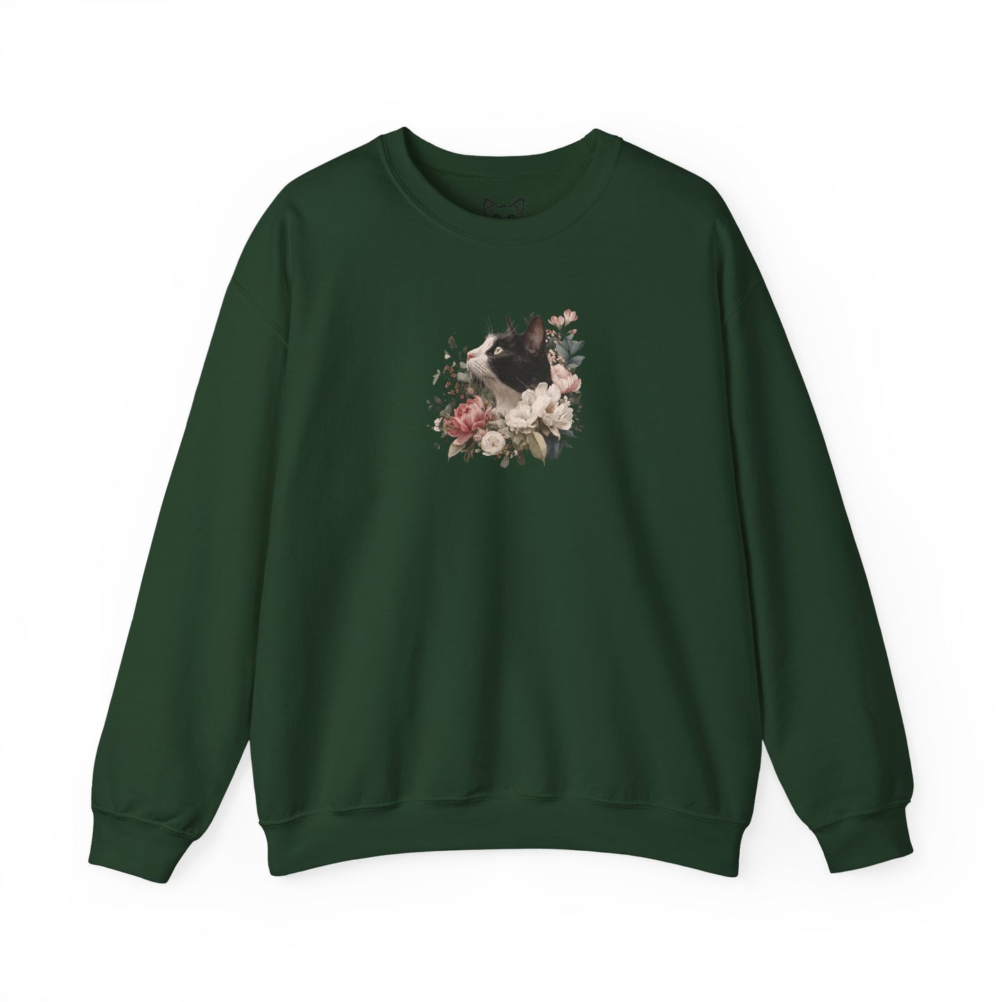 'Black & White in Bloom' Sweater