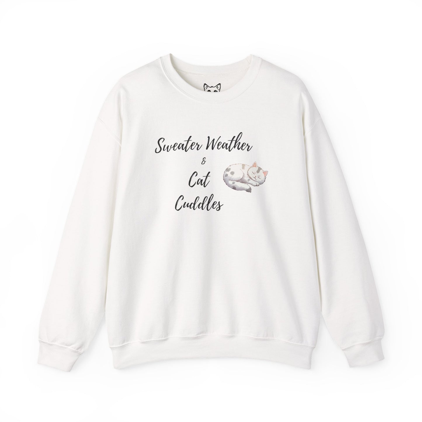 Cat cuddles sweater