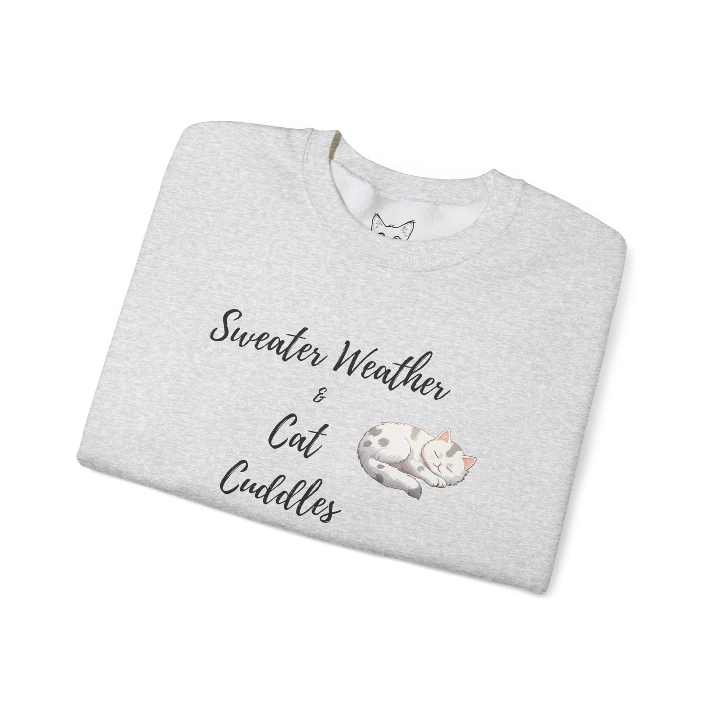 Cat cuddles sweater