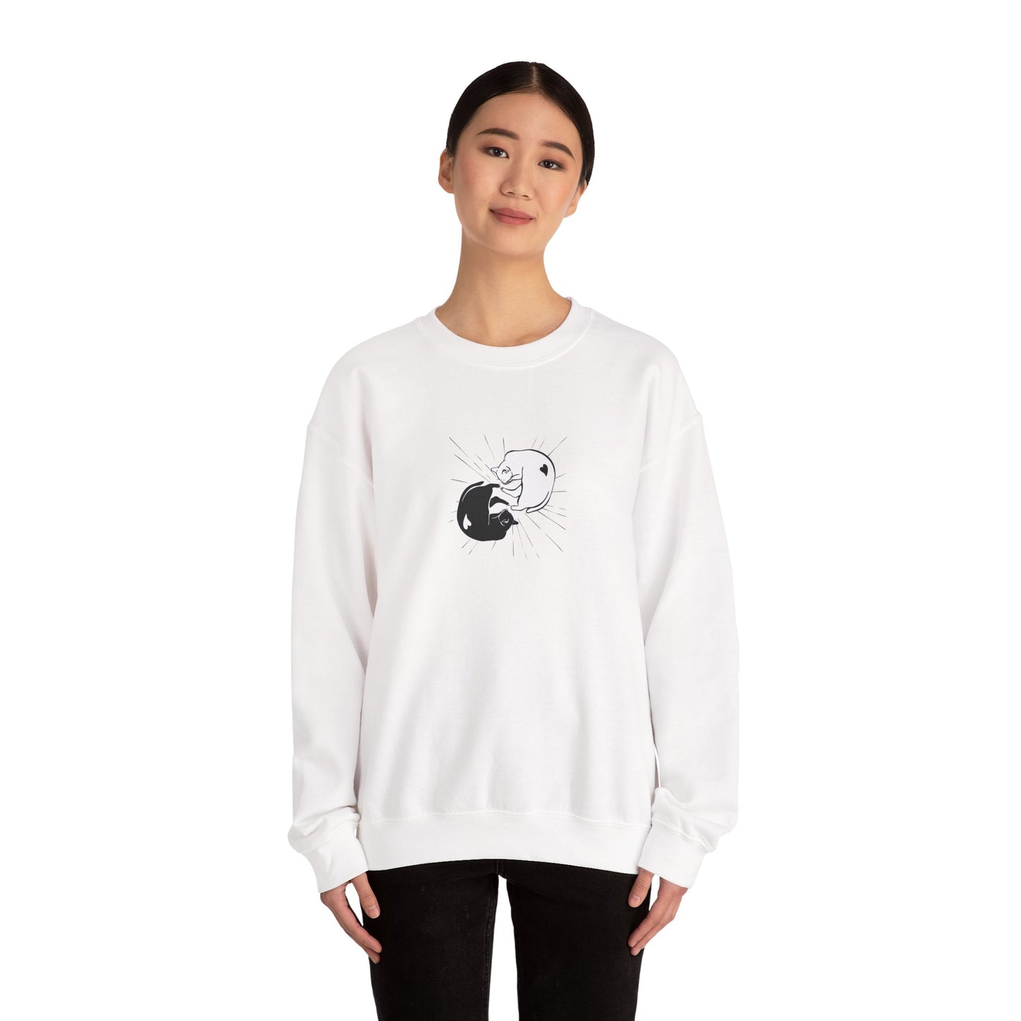 Yin and Yang Cat Sweater