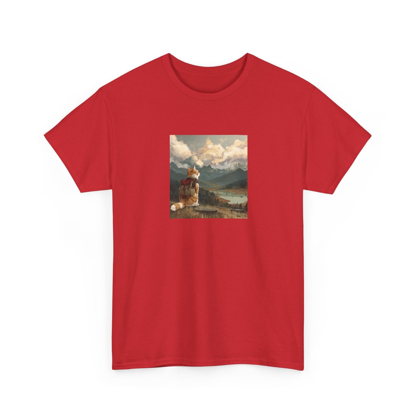 Daydreaming Cat Landscape Tee