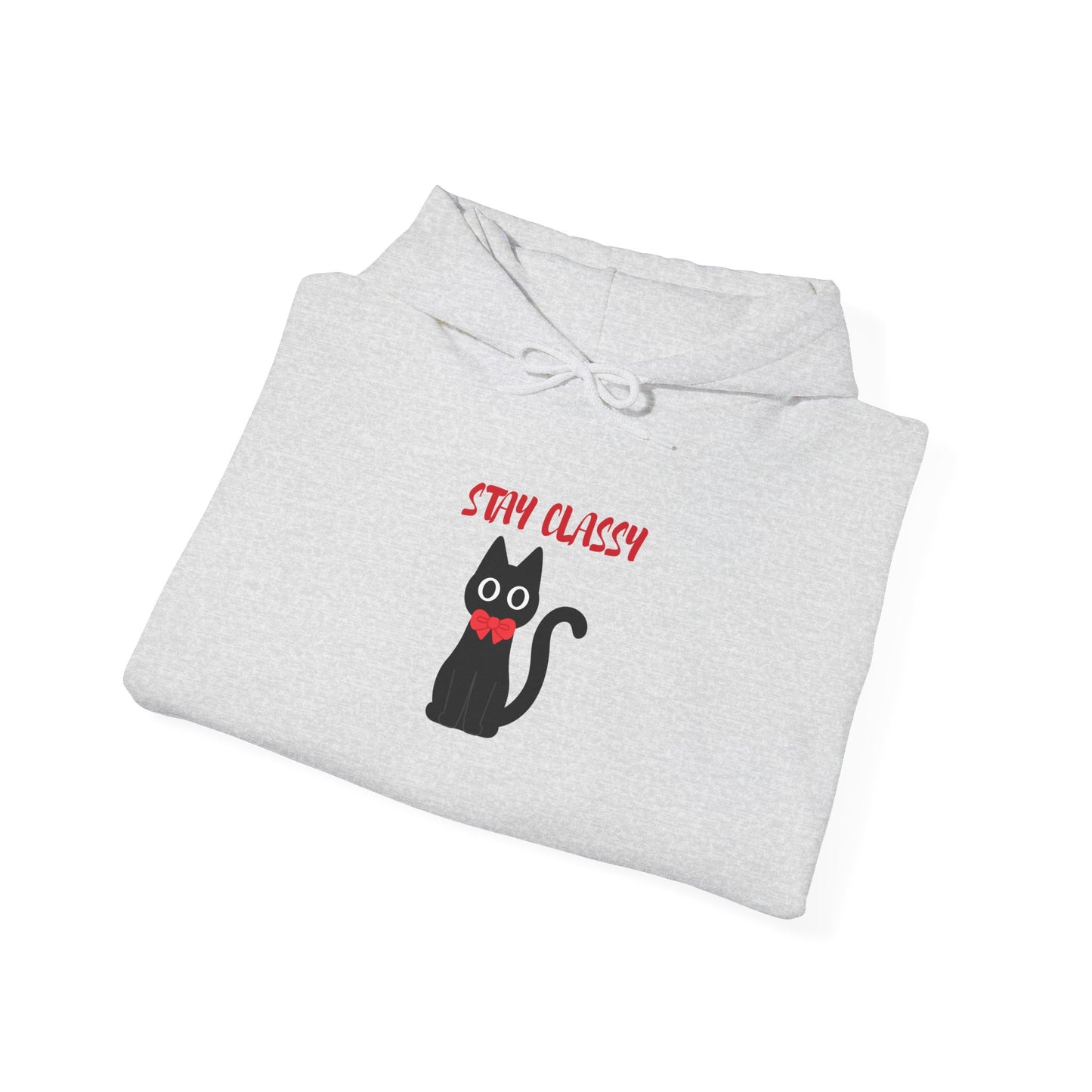 Stay Classy Tuxedo Cat Hoodie