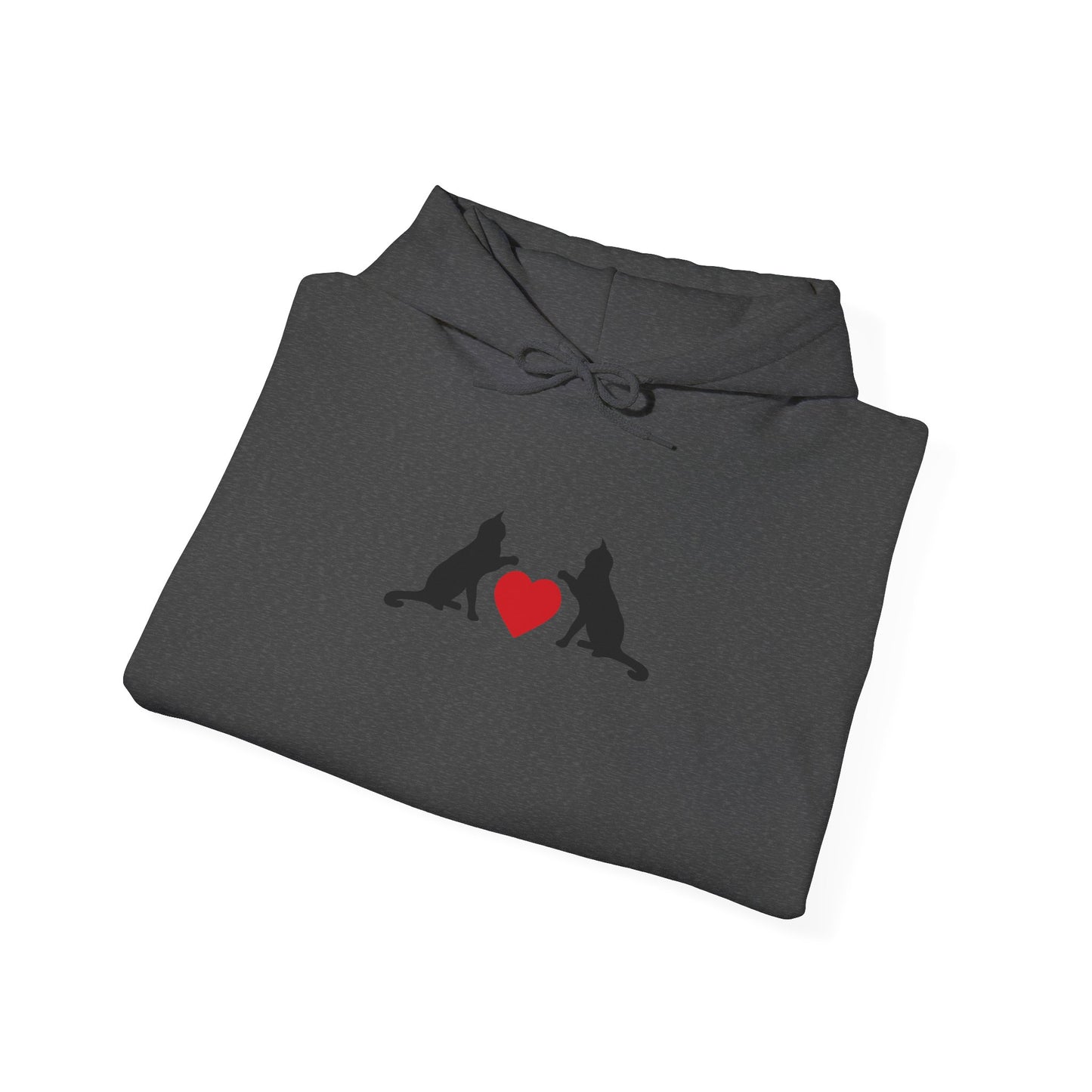 Black cat love Hoodie