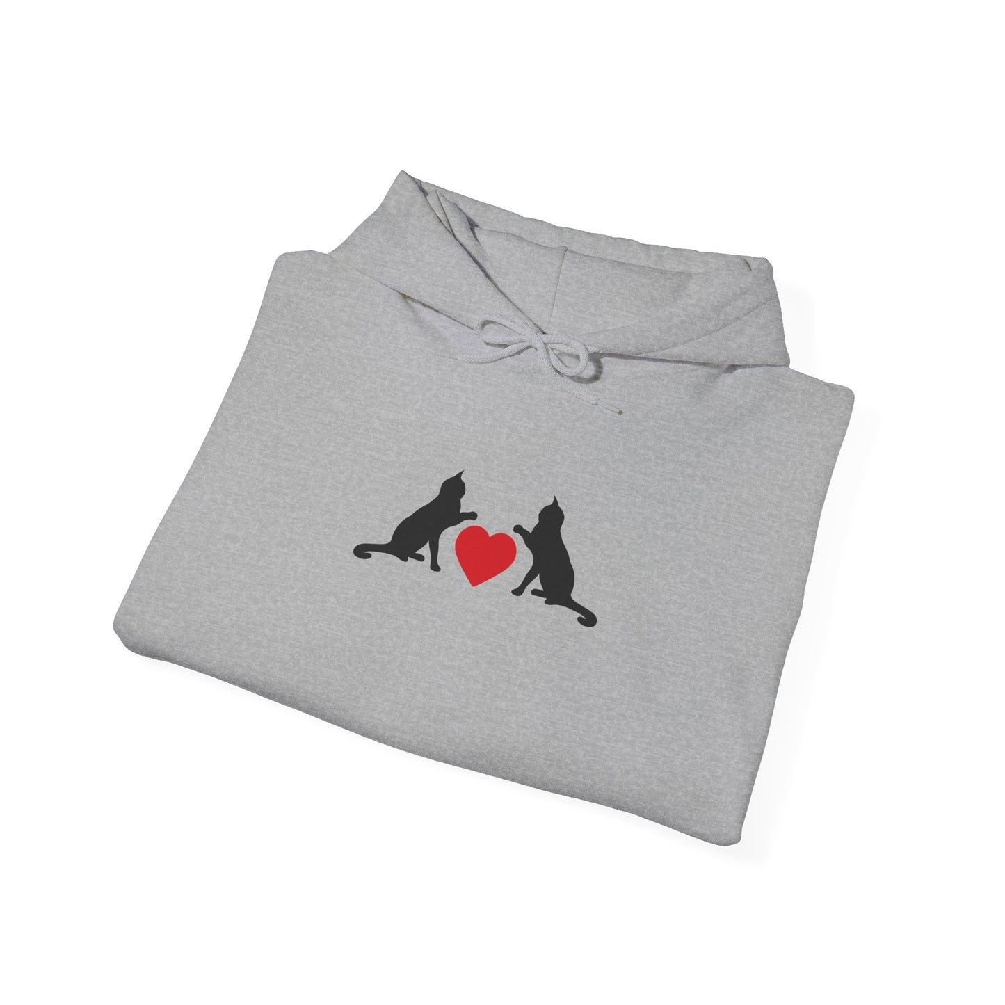 Black cat love Hoodie