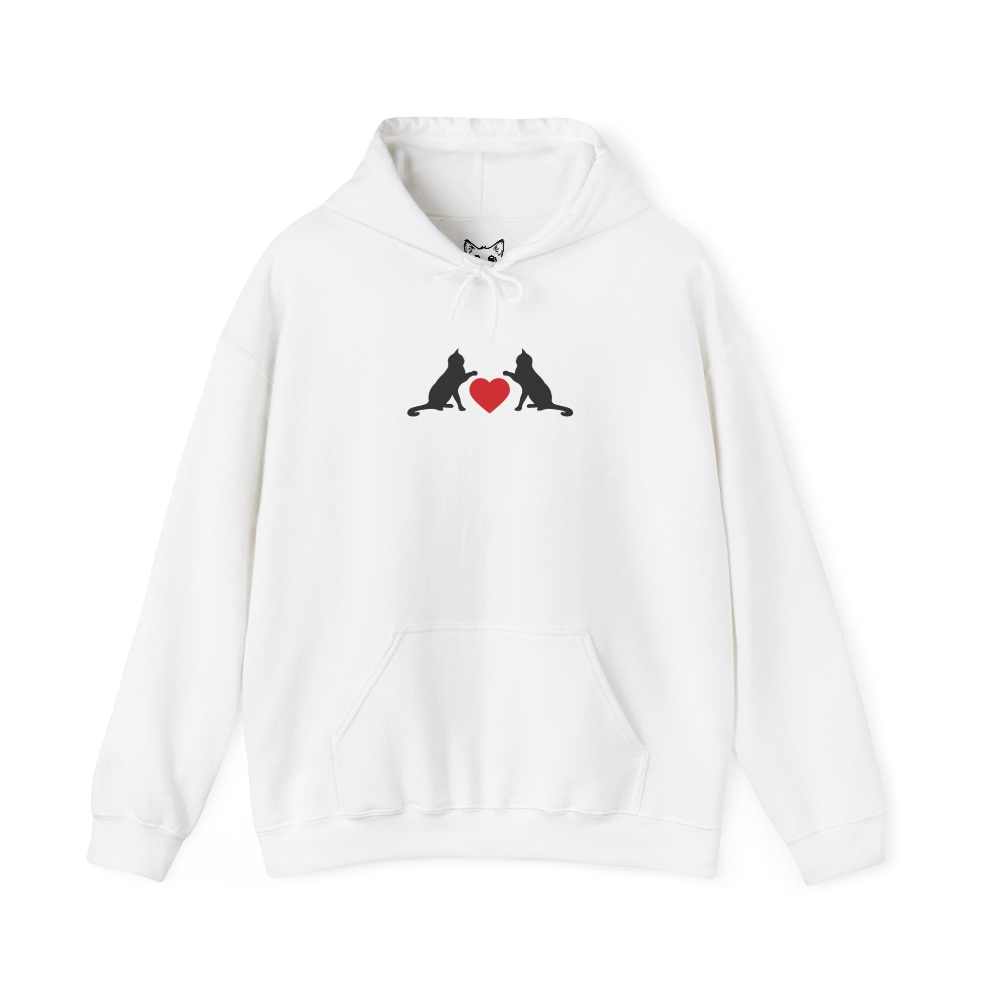 Black cat love Hoodie