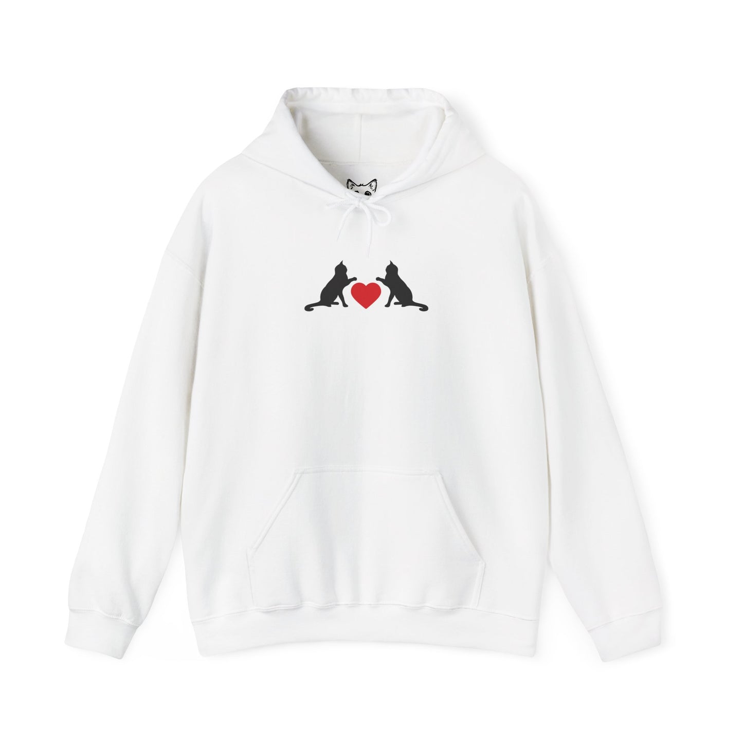 Black cat love Hoodie
