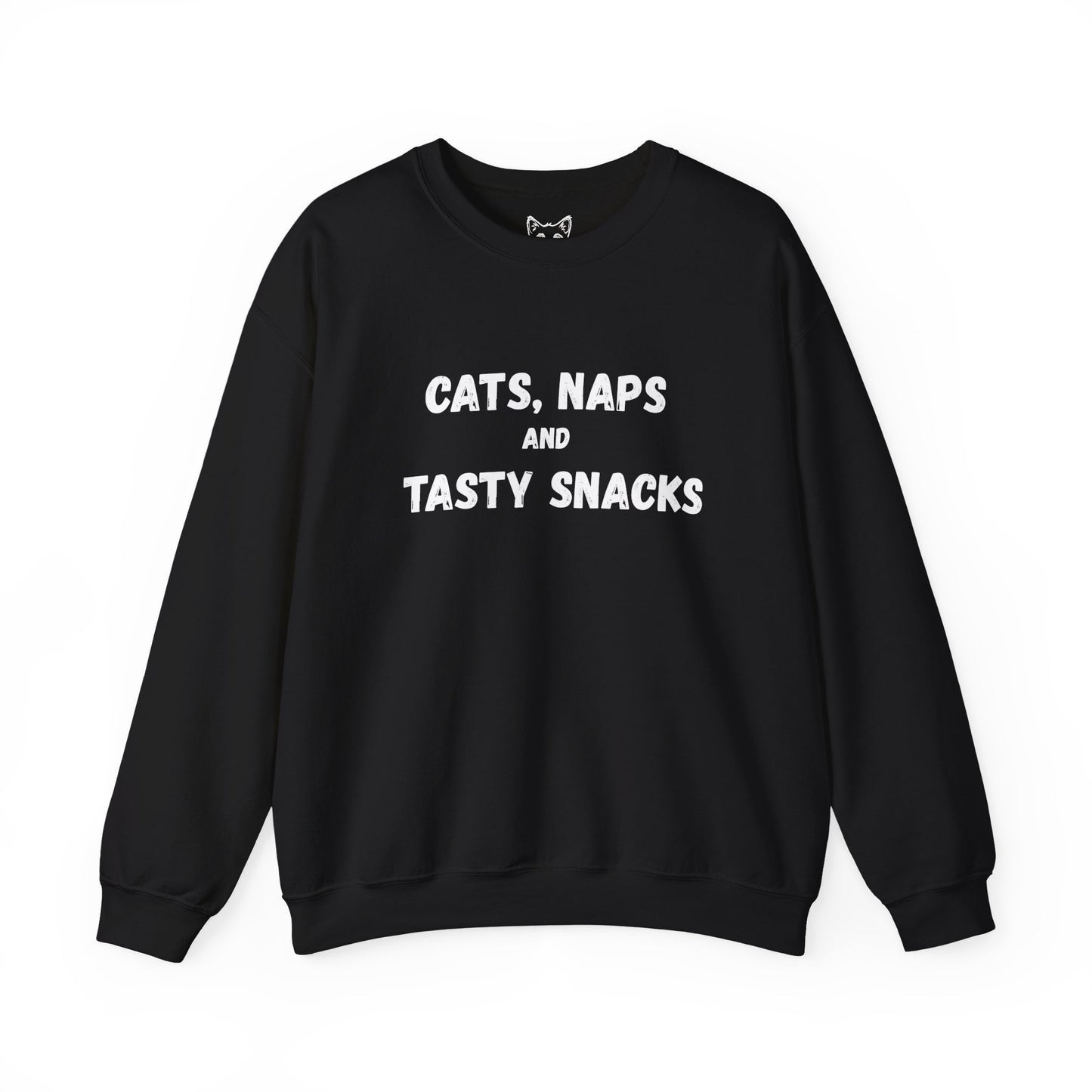 Cat naps and snacks (white) Sweater
