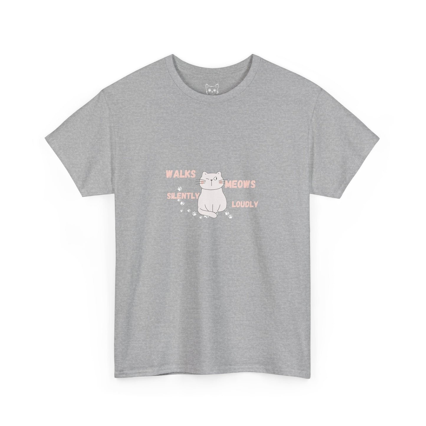 Cat cute meows loudly Tee