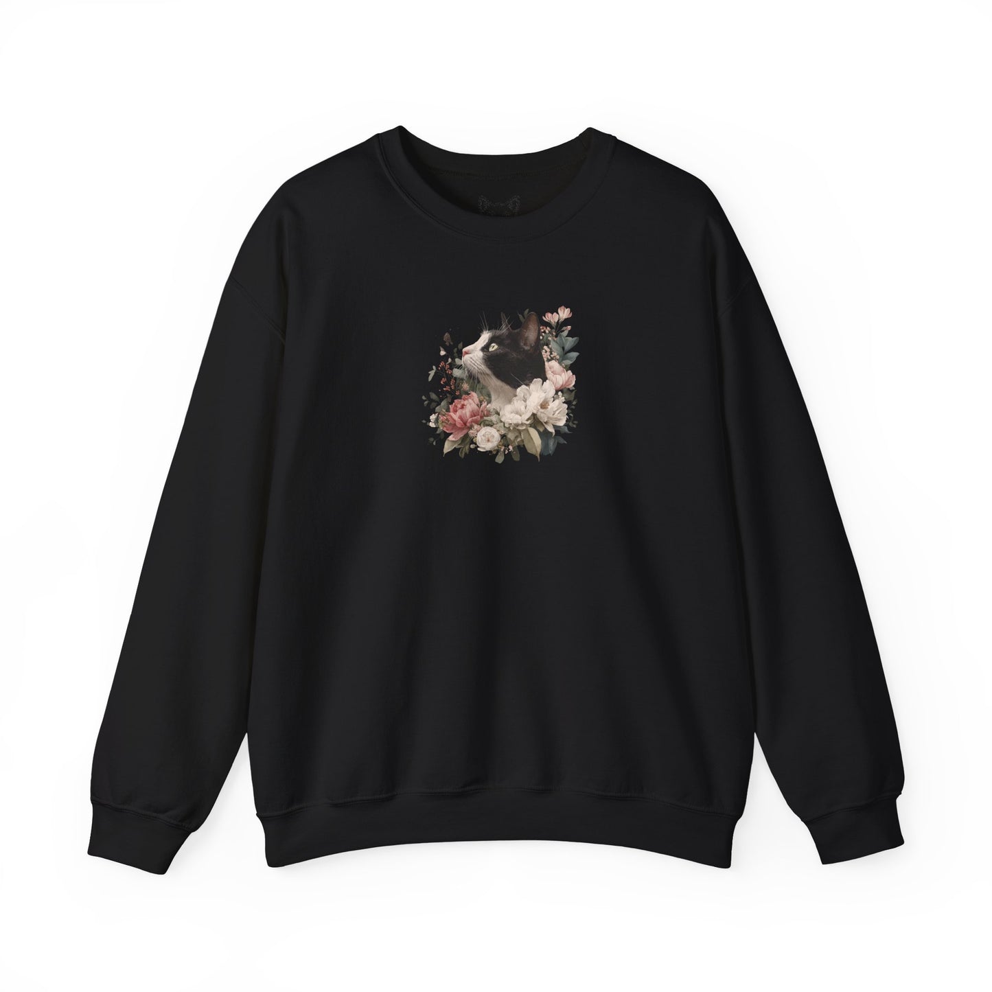 'Black & White in Bloom' Sweater