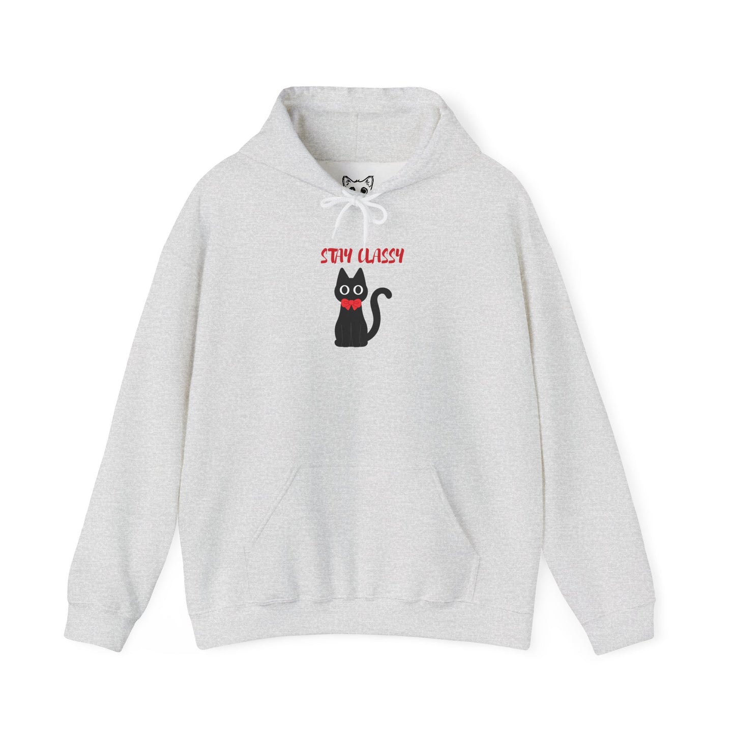 Stay Classy Tuxedo Cat Hoodie