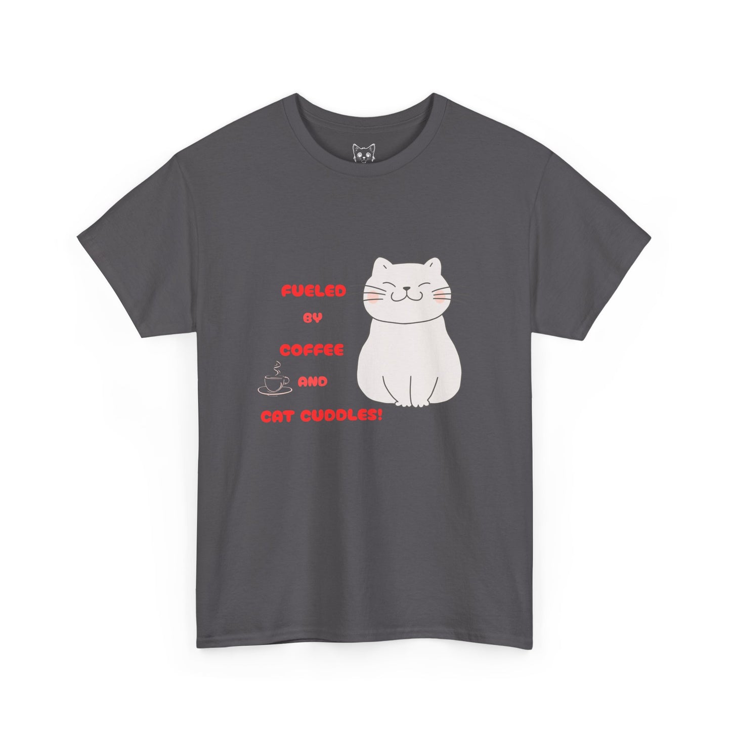 Coffee and cat cuddles t shirt
