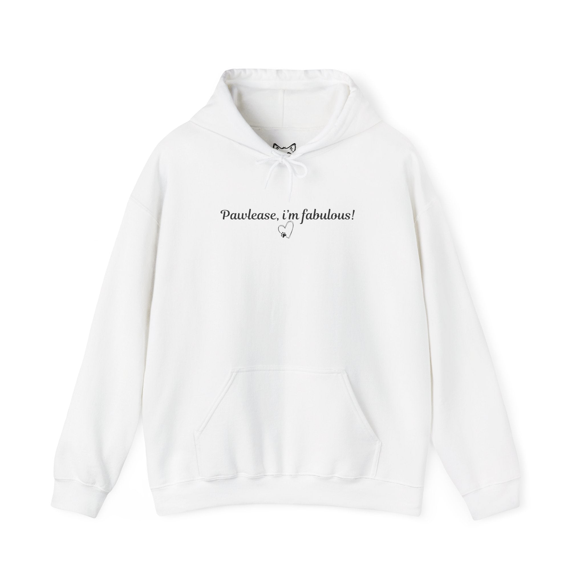 Pawlease fabulous white Hoodie