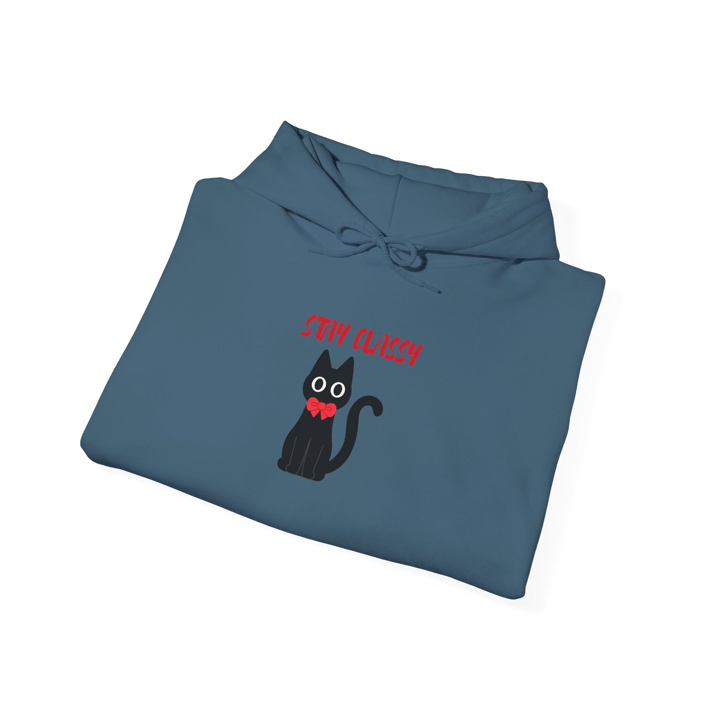Stay Classy Tuxedo Cat Hoodie