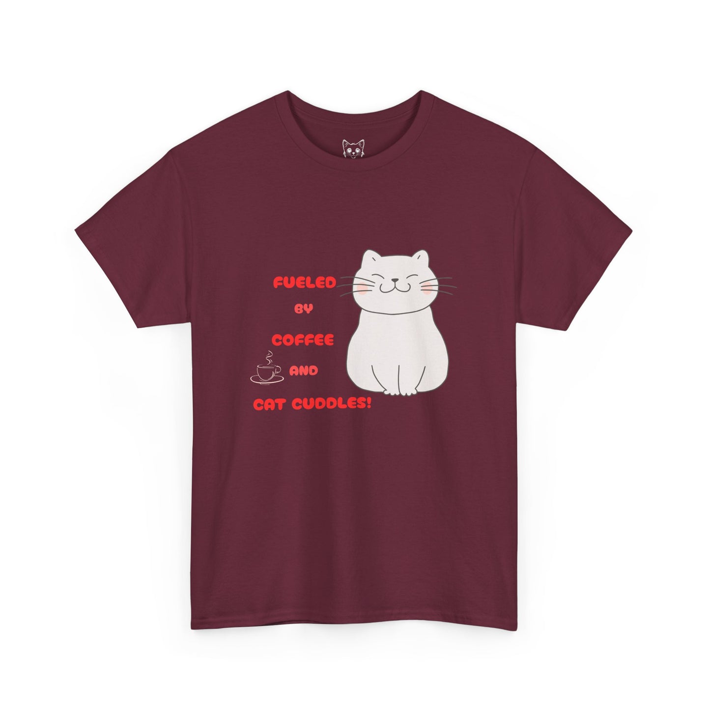 Coffee and cat cuddles t shirt