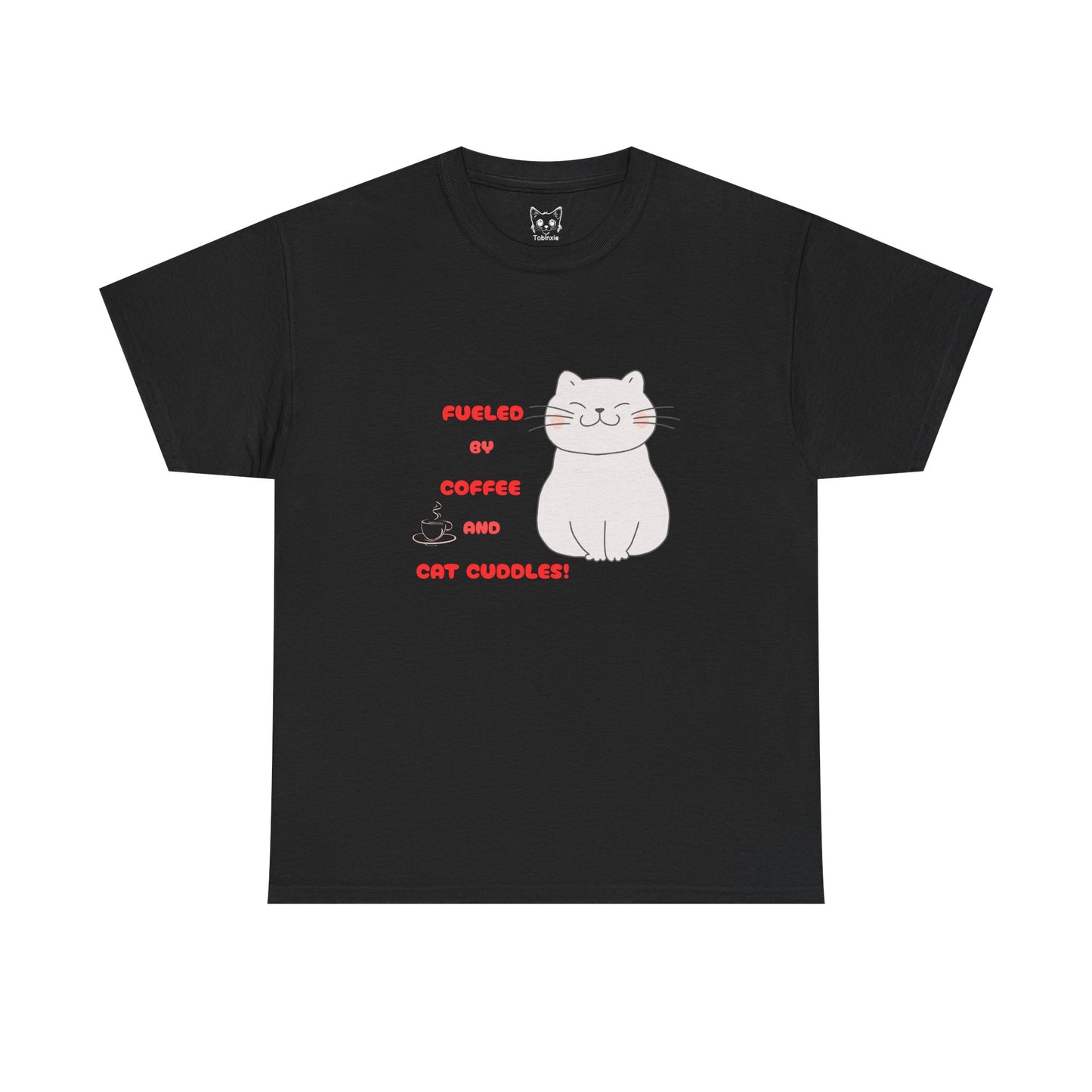 Coffee and cat cuddles t shirt