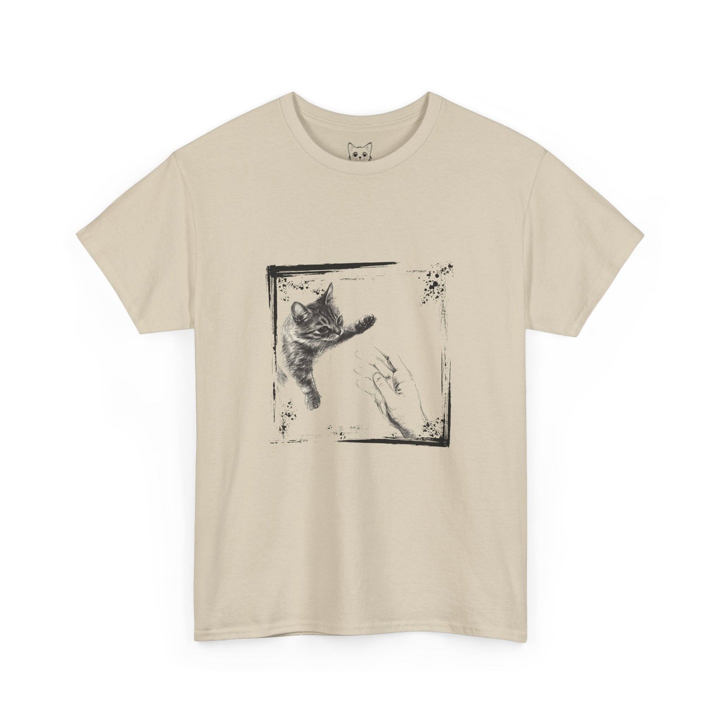 Cat reaching out t shirt