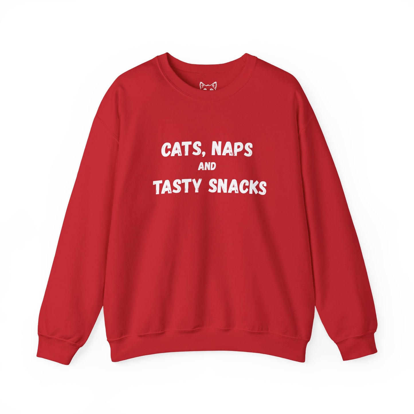 Cat naps and snacks (white) Sweater