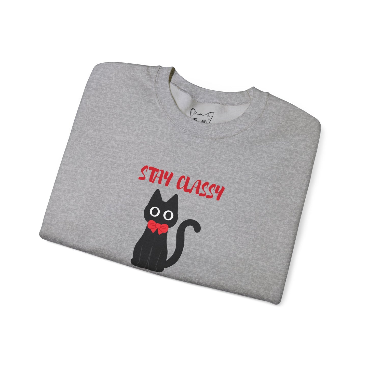 Stay Classy Tuxedo Cat Sweater