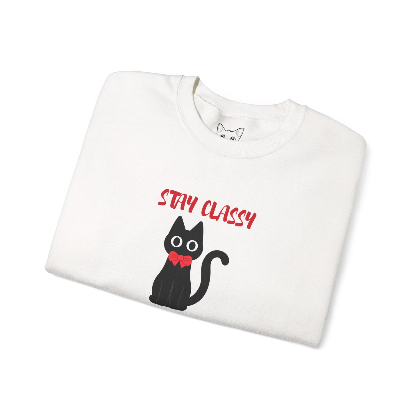 Stay Classy Tuxedo Cat Sweater