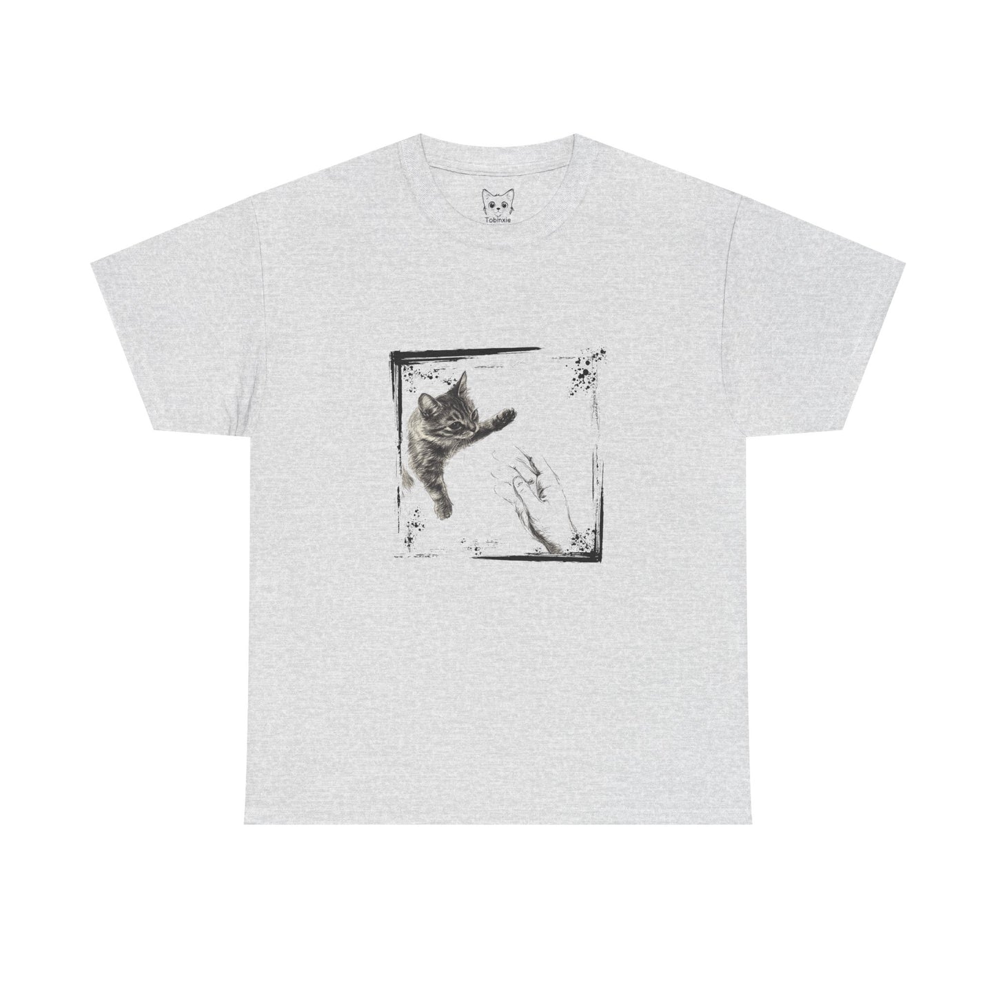 Cat reaching out t shirt