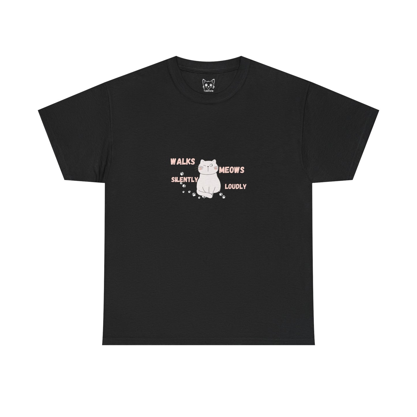 Cat cute meows loudly Tee