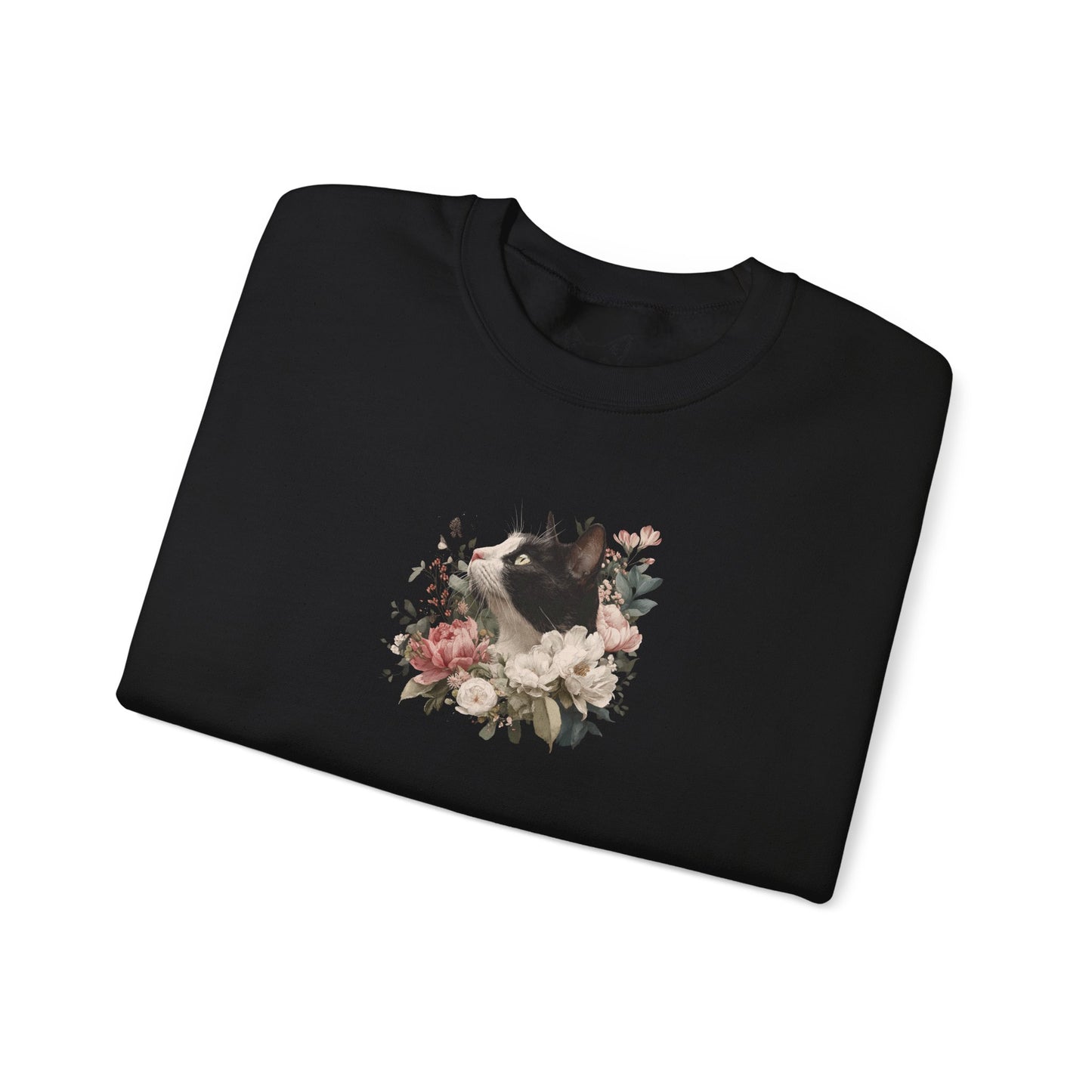 'Black & White in Bloom' Sweater