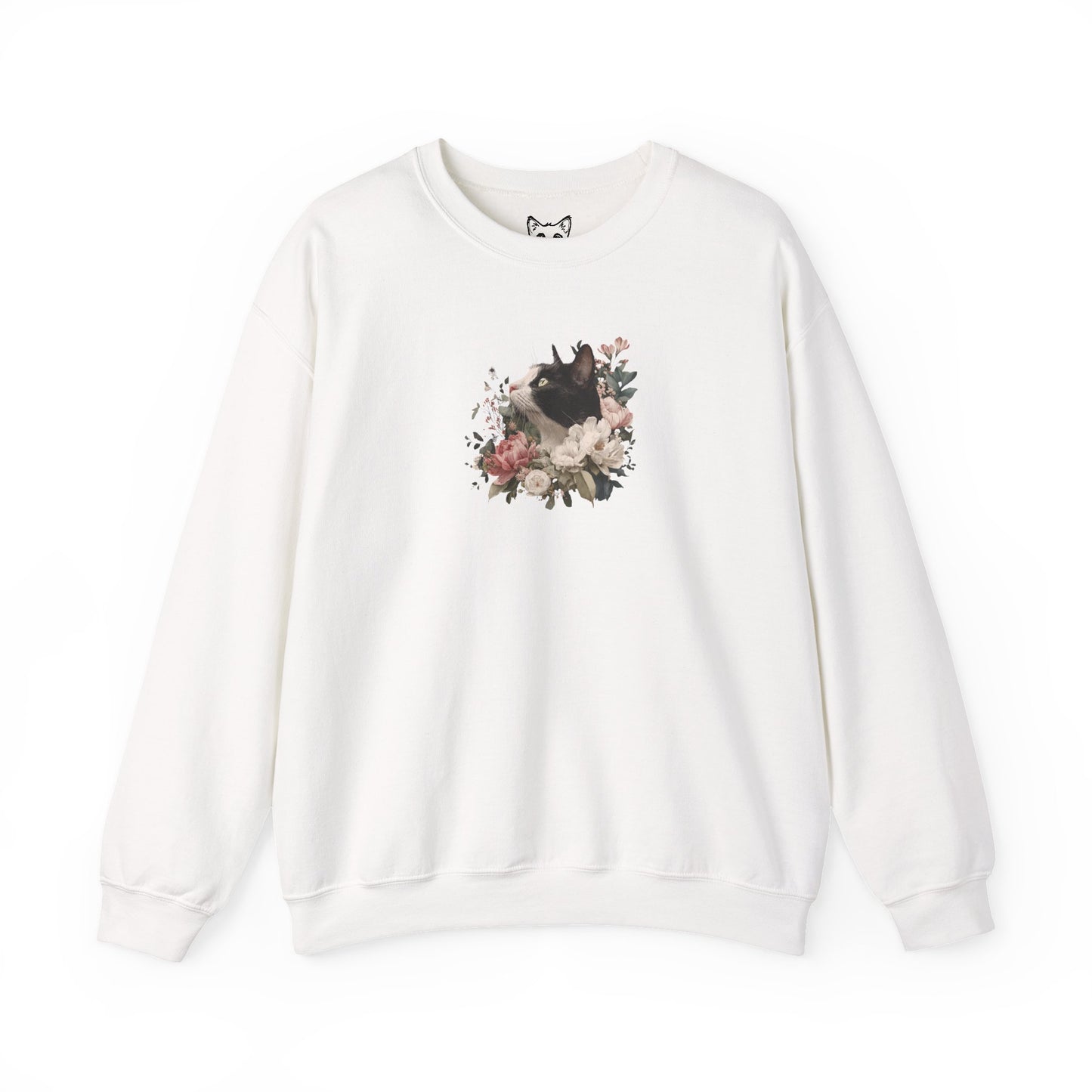 'Black & White in Bloom' Sweater