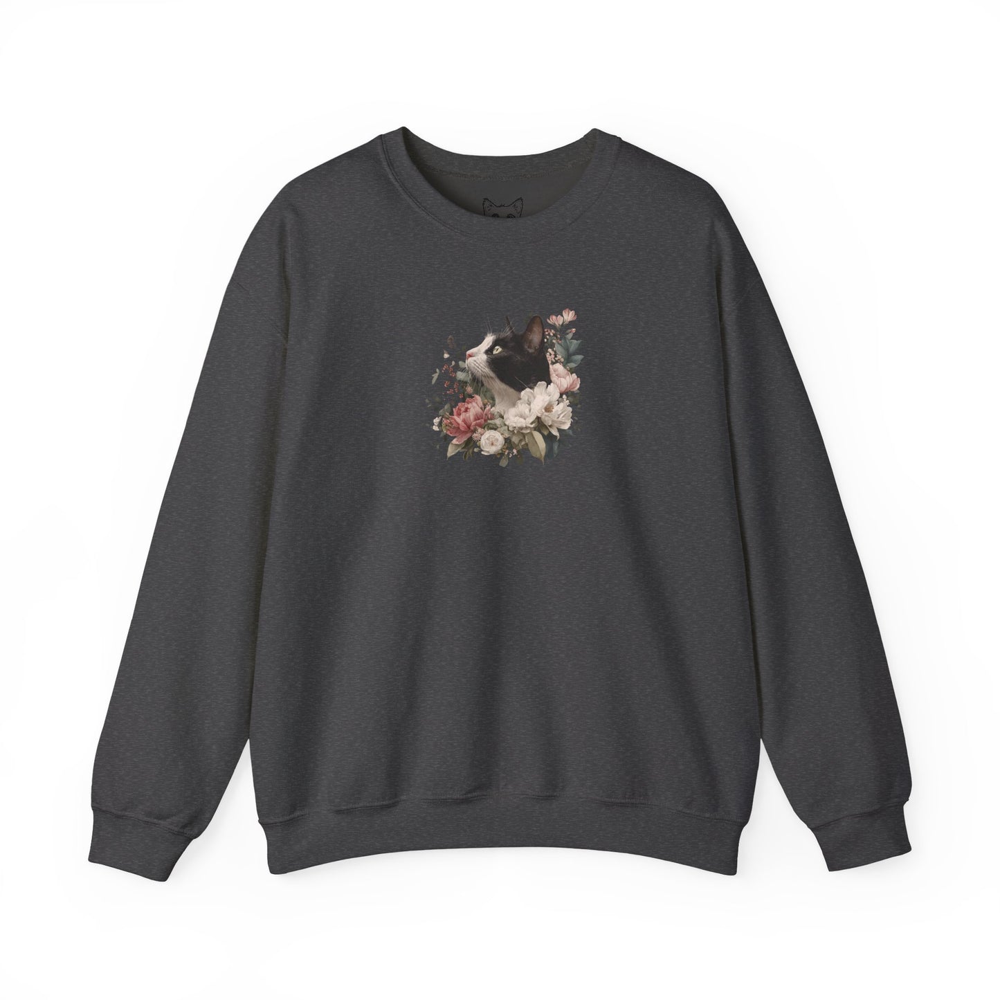'Black & White in Bloom' Sweater