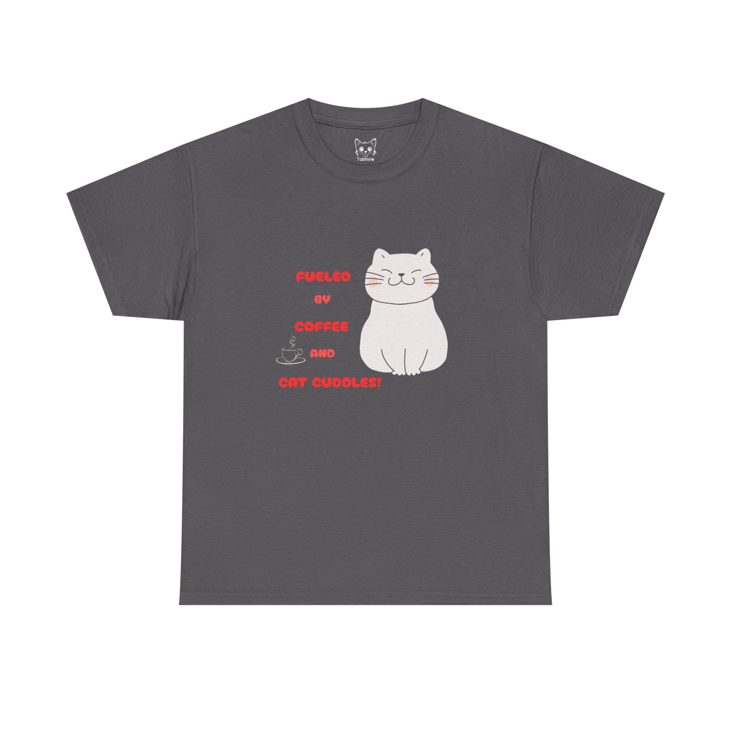 Coffee and cat cuddles t shirt