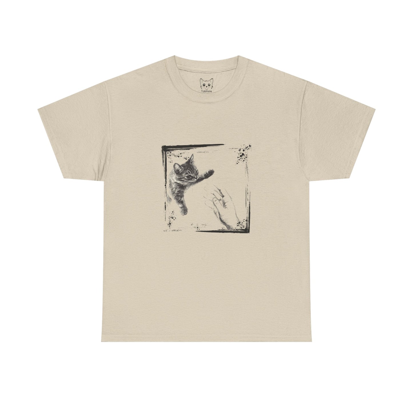 Cat reaching out t shirt
