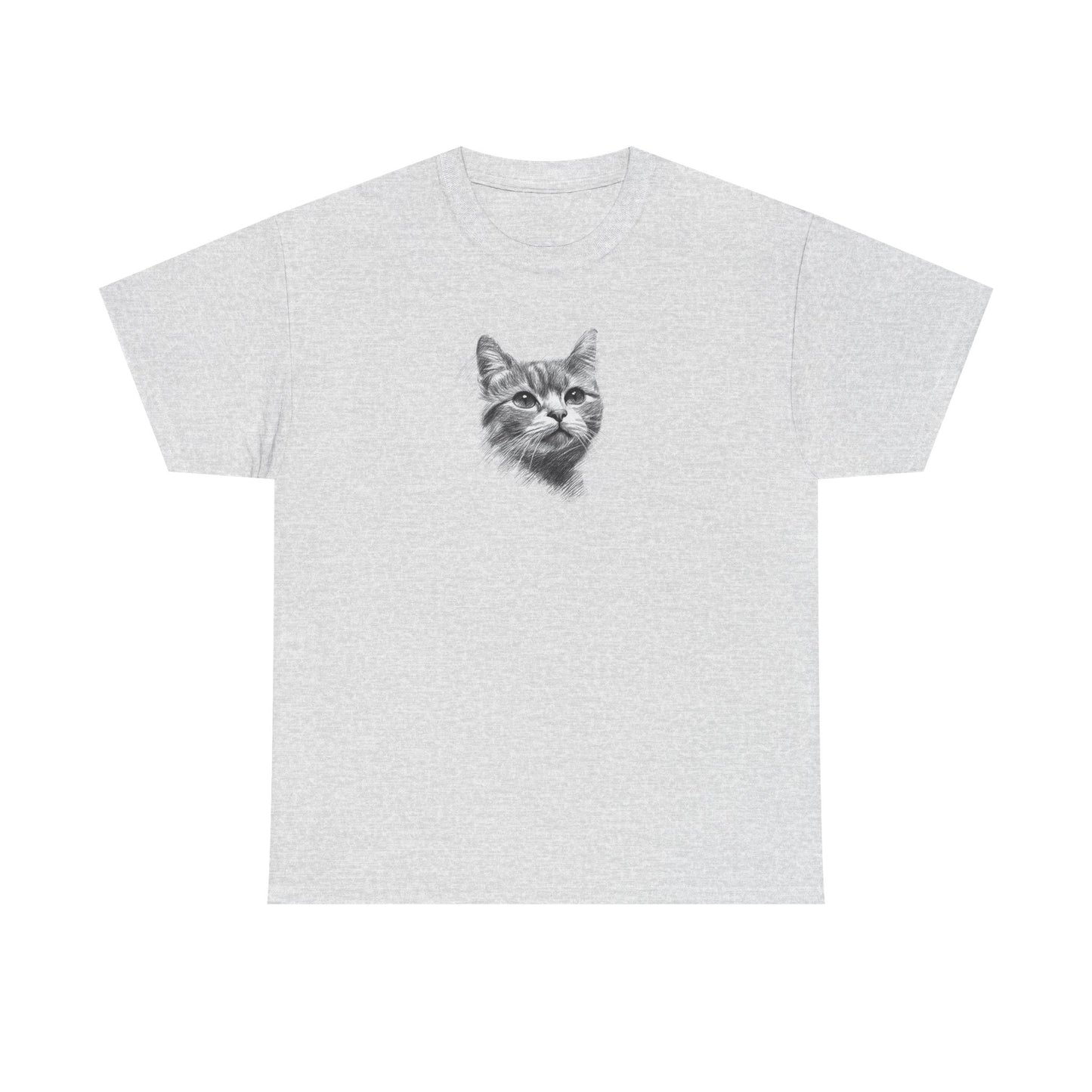 Ash t shirt- cute cat sketch
