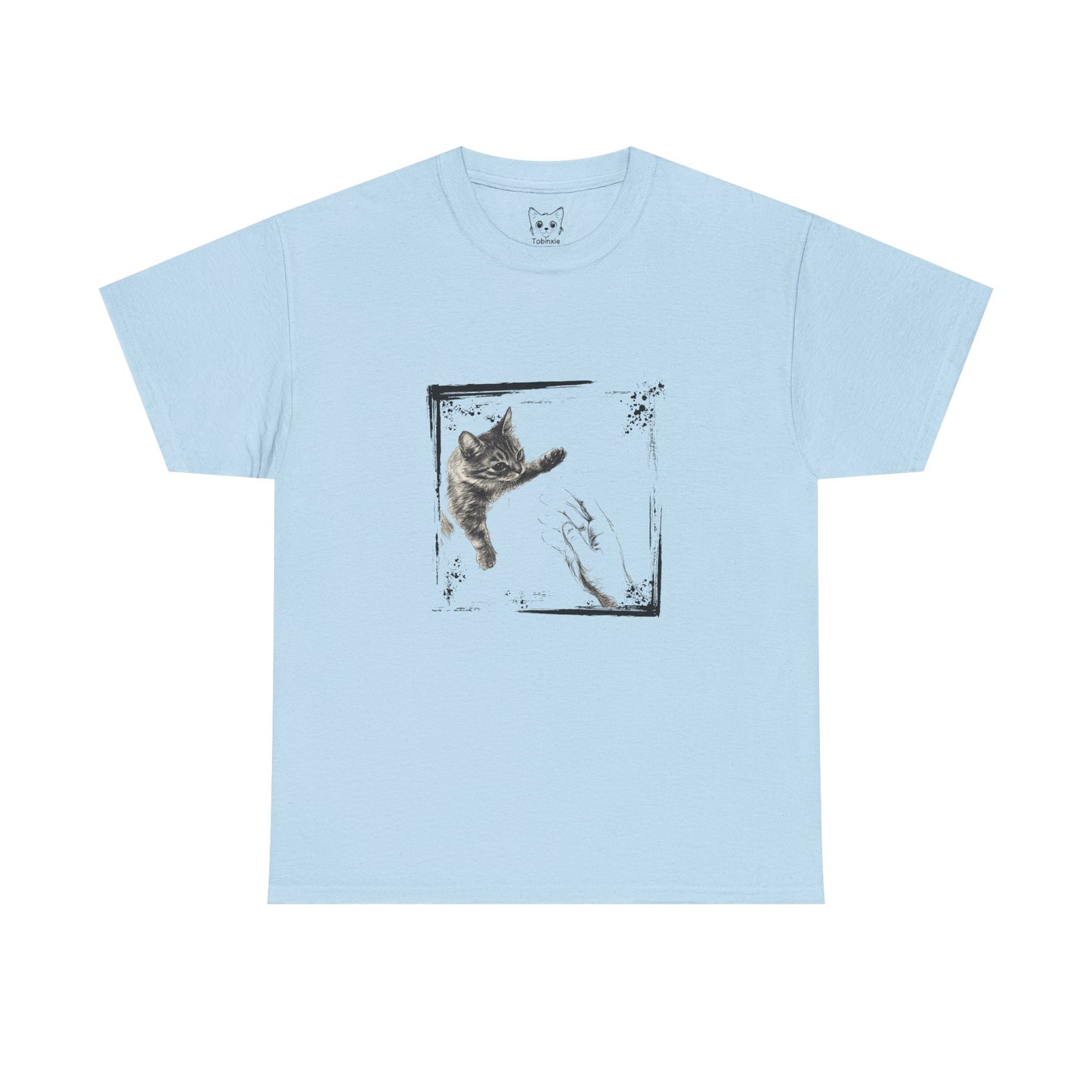 Cat reaching out t shirt