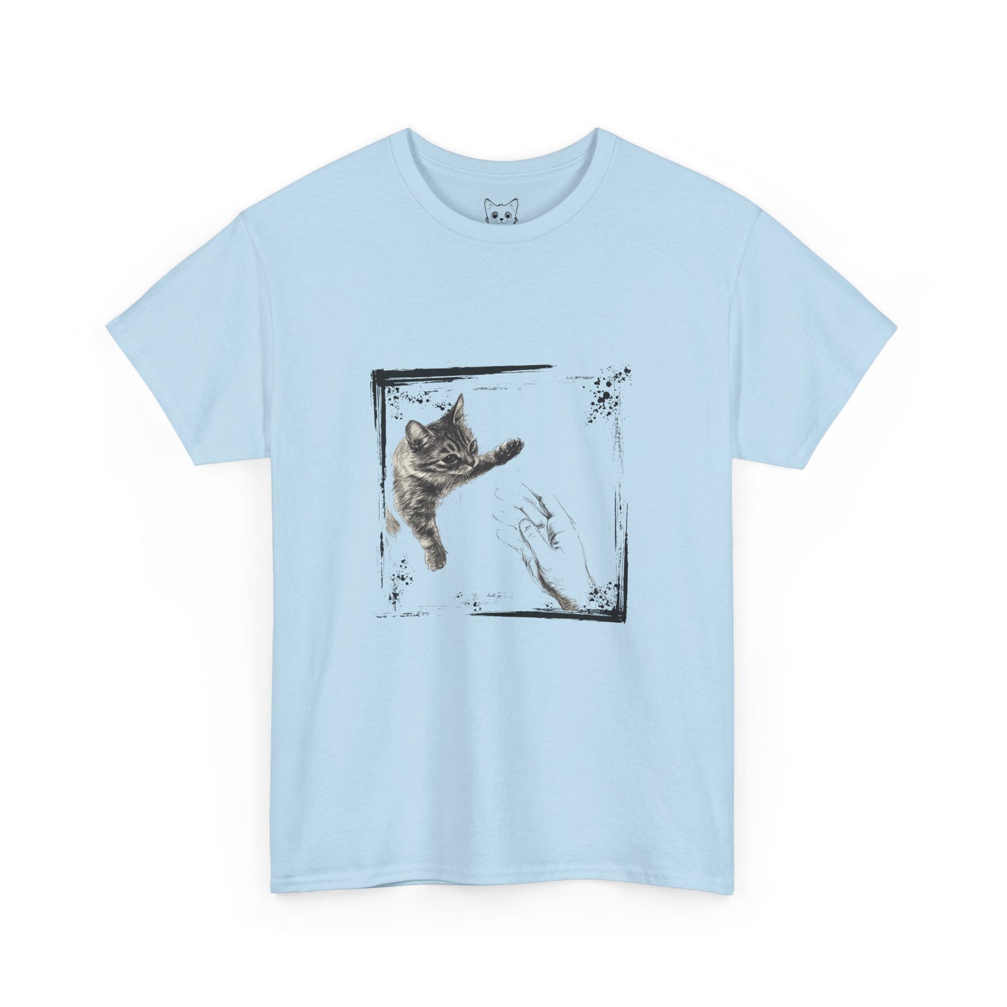 Cat reaching out t shirt