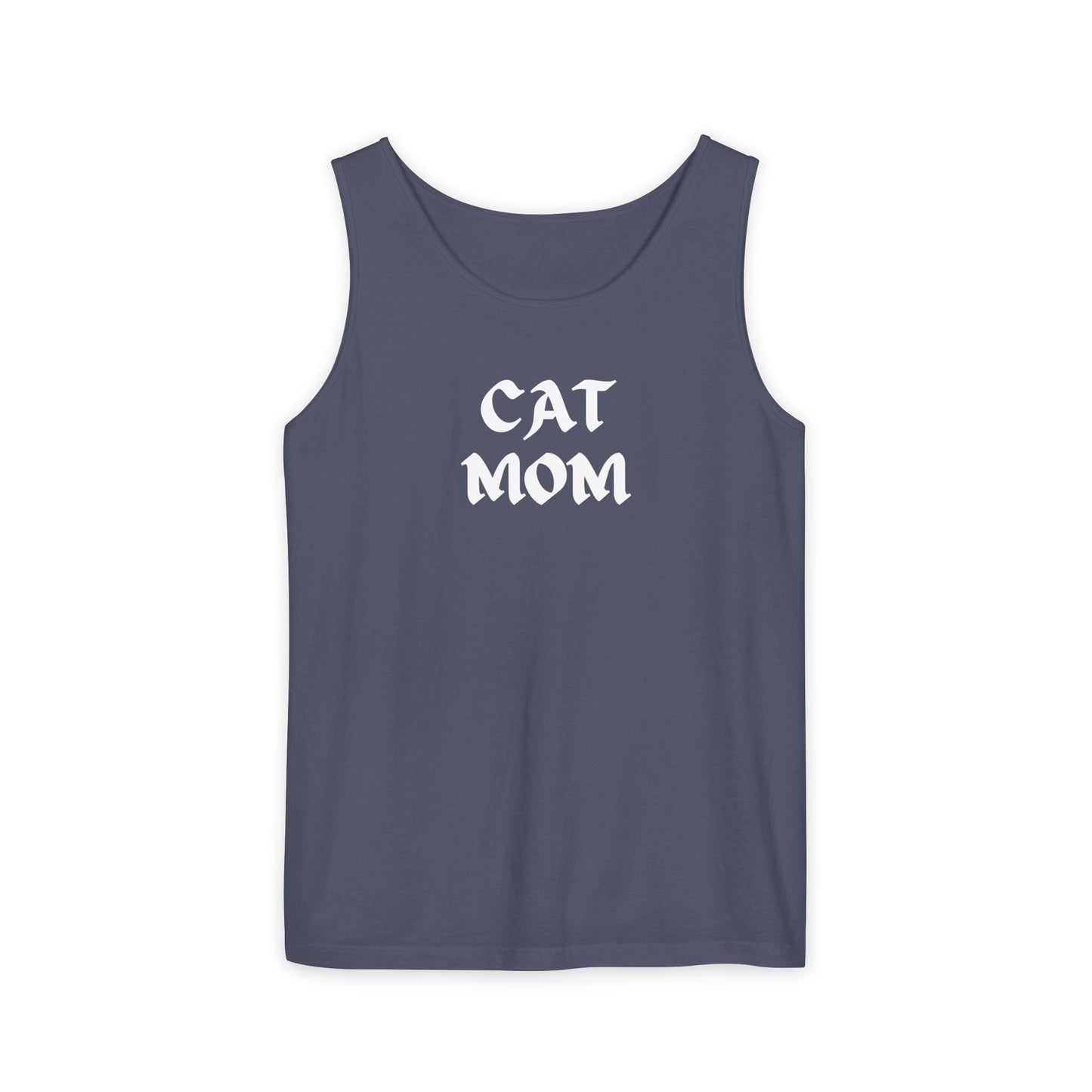 Pepper tank top. cat mom text