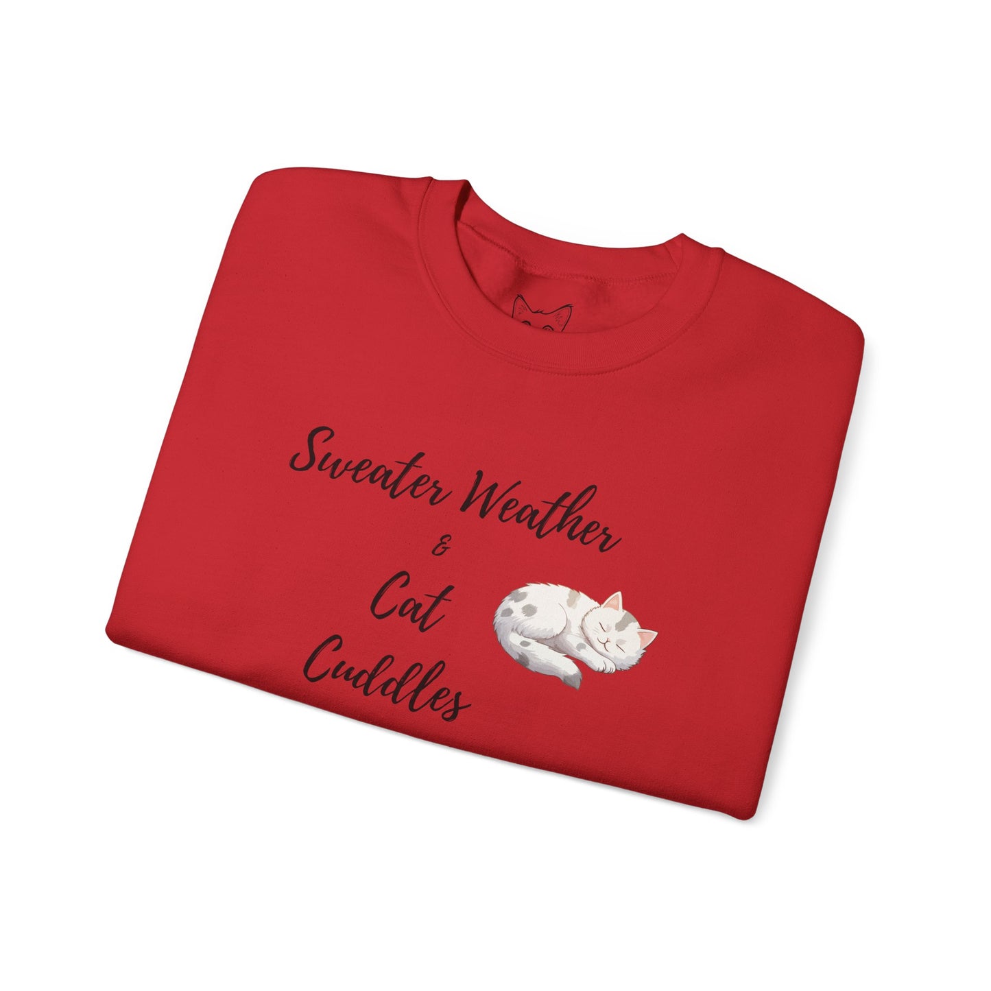 Cat cuddles sweater
