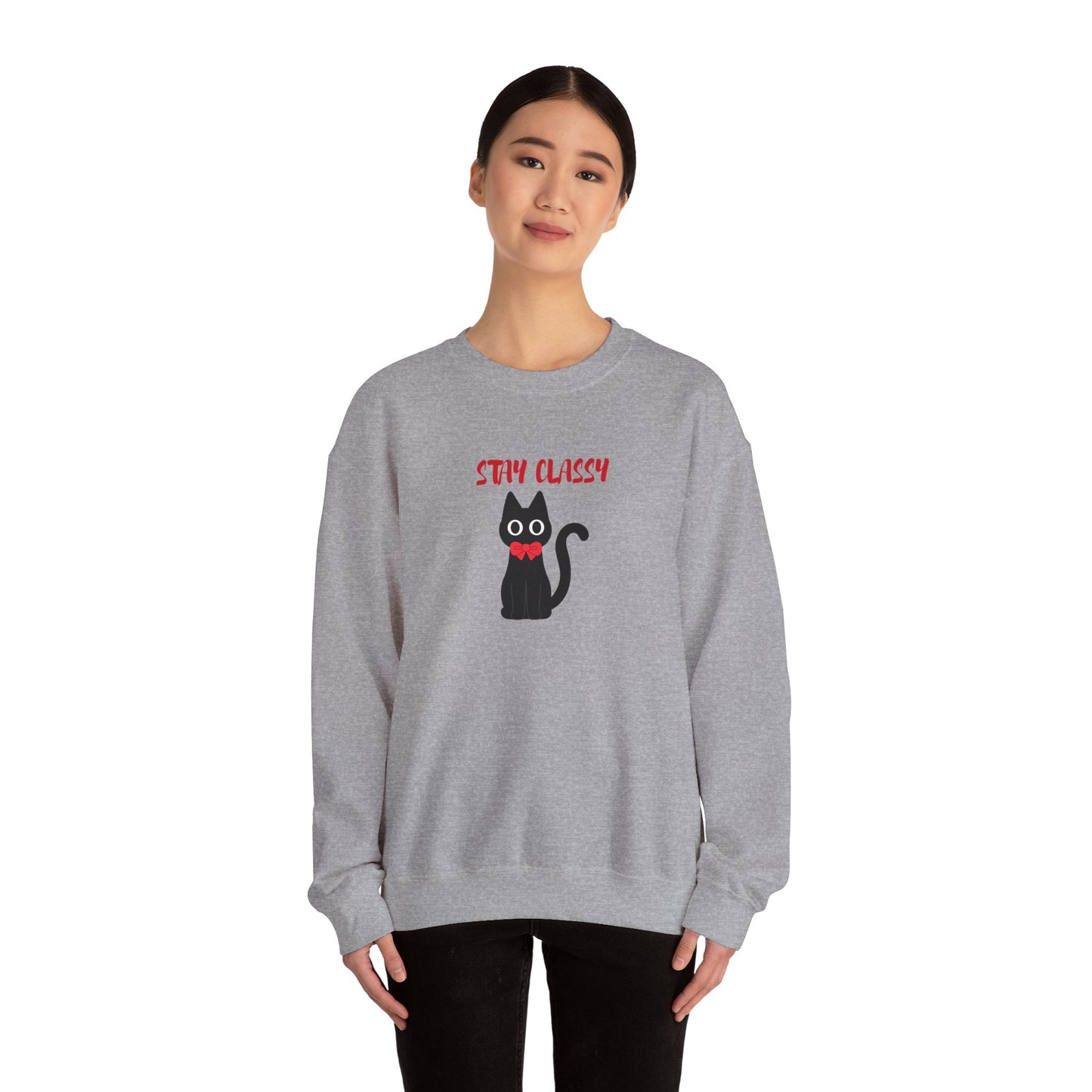 Stay Classy Tuxedo Cat Sweater
