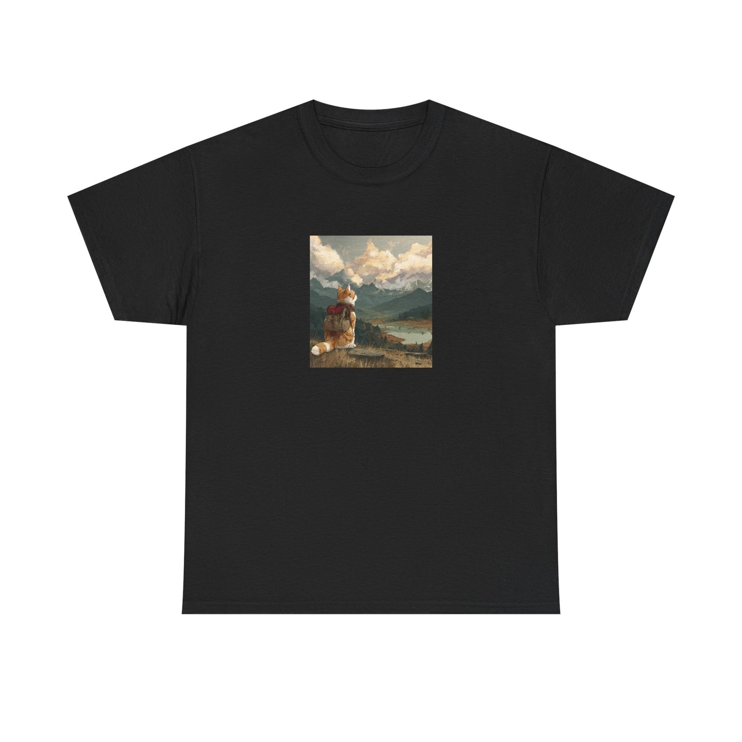 Daydreaming Cat Landscape Tee