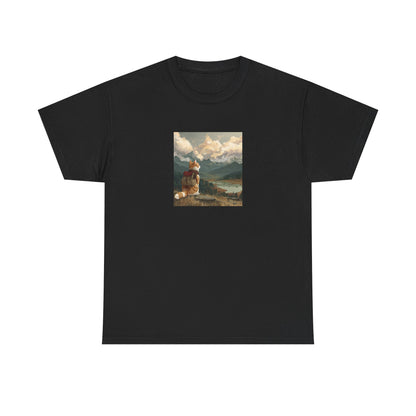 Daydreaming Cat Landscape Tee