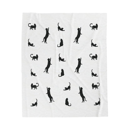 Cats clowder Velveteen Plush Blanket