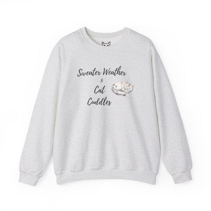 Cat cuddles sweater