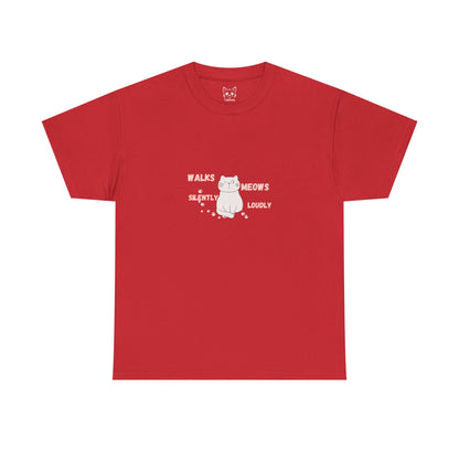 Cat cute meows loudly Tee