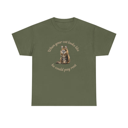 Maine Coon: Big enough to pay rent Tee