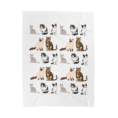 cat collection Velveteen Plush Blanket